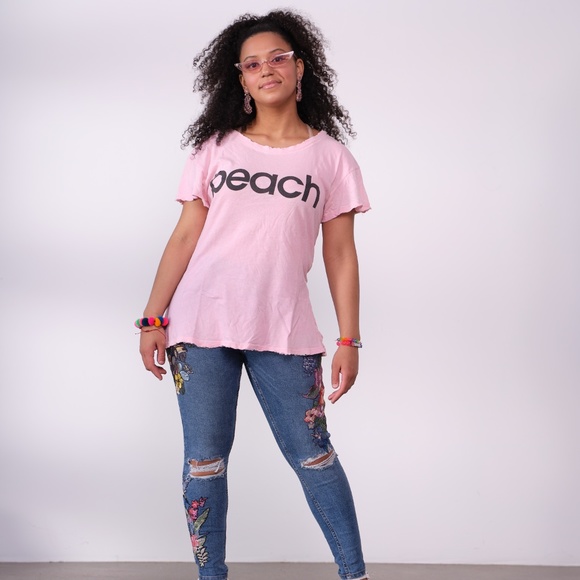 Wildfox Peach Tee - Picture 1 of 3